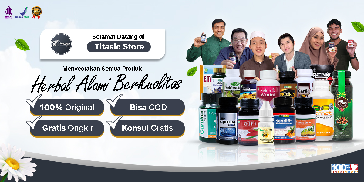 Banner selamat datang di Titasic Herbal